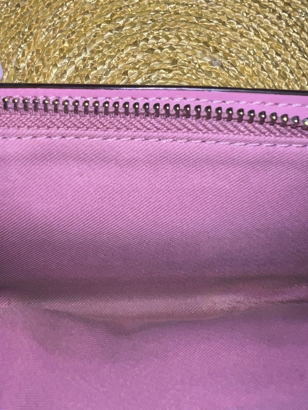 Coach Medium Corner Zip Wallet Featuring a Pink Dandelion Floral Print - Picture 8 of 10